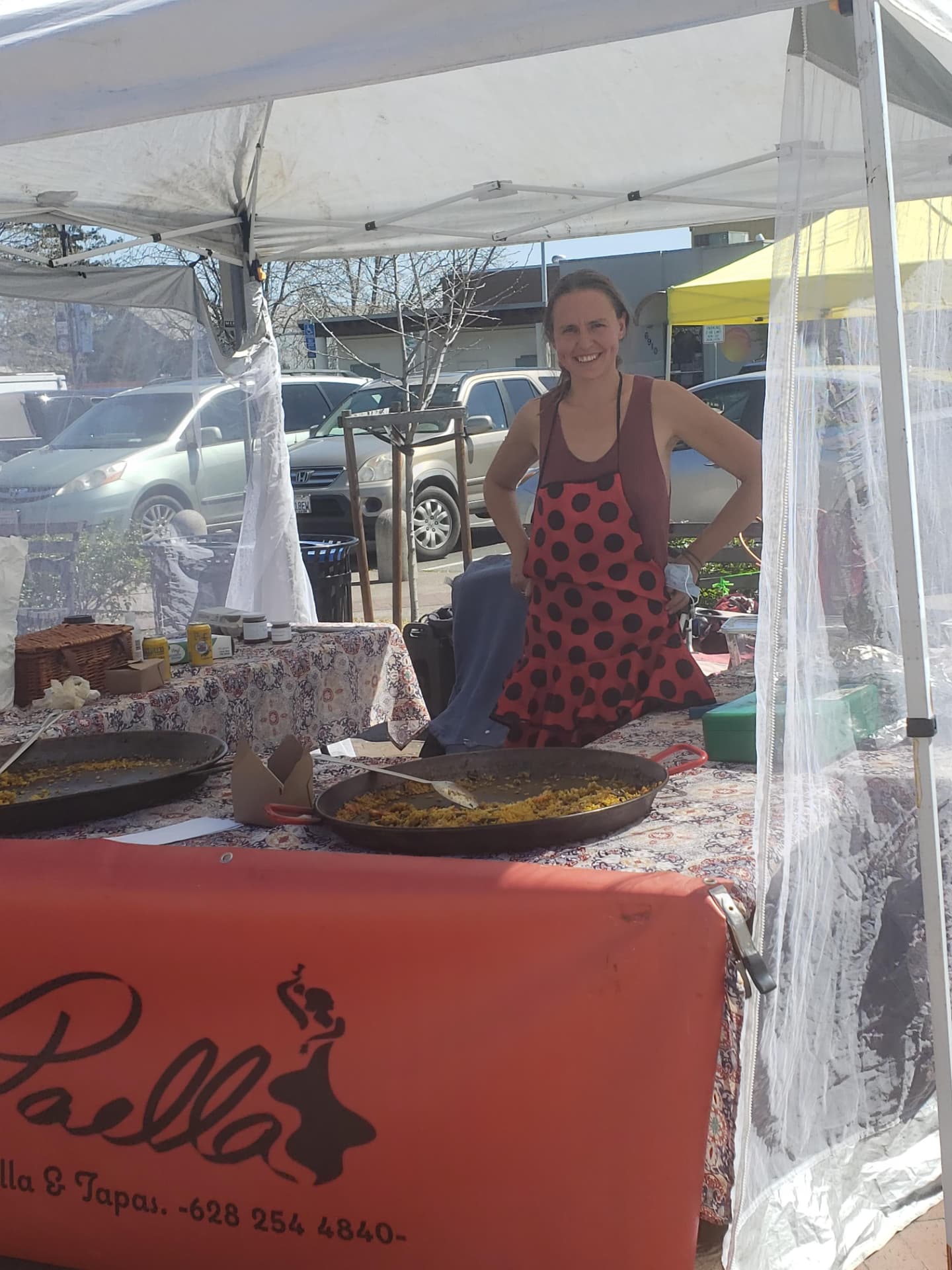 Our paella stand in California
